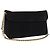 Céline Borsa a tracolla con catena CELINE Suede Black Gold Tone Auth 198925A Nero