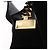 Céline Borsa a tracolla con catena CELINE Suede Black Gold Tone Auth 198925A Nero - vista 10