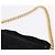 Céline Borsa a tracolla con catena CELINE Suede Black Gold Tone Auth 198925A Nero - vista 8