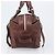 Chloé Bolso Chloe Patsy de cuero marrón plata auténtico am12552A Castaño - vista 3