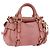 Borsa a mano Miu Miu Vitellolux in pelle 2way Pink Gold Auth 202259M Rosa D'oro