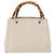 Borsa a mano GUCCI Bamboo in pelle Bianco Oro 336032 Auth hk4056 D'oro - vista 2