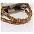Borsa a mano GUCCI Bamboo in pelle Bianco Oro 336032 Auth hk4056 D'oro - vista 8