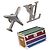 LOUIS VUITTON Spilla metallo Set da 3 Argento M63476 LV Auth 198873V