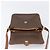 Céline Borsa a tracolla CELINE Macadam PVC Pelle Marrone Tono Oro Auth BA15489 - vista 18