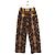 Autre Marque Pantalones anchos marrones Castaño - vista 3