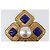 Spilla CHANEL Metallo Tono Oro CC Auth bs37051M - vista 3