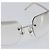 CHANEL Randlose Sonnenbrille Metall Silber CC Auth BA15458 - Ansicht 8