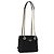 Borsa a tracolla con catena PRADA in camoscio nero e oro Auth yk20760V D'oro