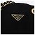 Borsa a tracolla con catena PRADA in camoscio nero e oro Auth yk20760V D'oro - vista 17