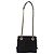 Borsa a tracolla con catena PRADA in camoscio nero e oro Auth yk20760V D'oro - vista 2