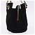Borsa a tracolla con catena PRADA in camoscio nero e oro Auth yk20760V D'oro - vista 3