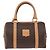 Edge Céline Borsa a mano CELINE Macadam Canvas PVC Leather 2way Brown Gold Auth 199479V Marrone D'oro - vista 13