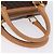 Edge Céline Borsa a mano CELINE Macadam Canvas PVC Leather 2way Brown Gold Auth 199479V Marrone D'oro - vista 7