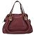 Chloé Borsa Chloe Paraty in pelle 2way Bordeaux Gold Auth BA15119 D'oro Bordò - vista 13