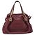 Chloé Borsa Chloe Paraty in pelle 2way Bordeaux Gold Auth BA15119 D'oro Bordò - vista 2