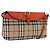 Borsa a tracolla BURBERRY Nova Check Canvas Beige Gold Auth ka5963A D'oro