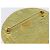 Spilla CHANEL Metallo Tono Oro CC Auth bs37050V - vista 11