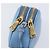 Pouch a mano Miu Miu in pelle azzurro e oro Auth 199107V D'oro Blu chiaro - vista 10