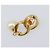 Orecchini CHANEL metallo Gold Tone CC Auth bs37052 - vista 11
