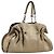 Bulgari Borsa a mano con catena BVLGARI in pelle tono oro Auth bs36845