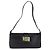 Borsa a spalla FENDI Mamma Baguette in pelle nera argento Auth 199954A Nero - vista 13