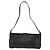 Borsa a spalla FENDI Mamma Baguette in pelle nera argento Auth 199954A Nero - vista 2
