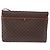 Céline Borsa CELINE Macadam Canvas Horse Carriage Bag PVC Leather Brown Gold Auth 200080 Marrone D'oro - vista 2