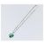 Collana SAINT LAURENT Metallo Argento Verde Auth BA15462 - vista 2