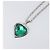 Collana SAINT LAURENT Metallo Argento Verde Auth BA15462 - vista 3