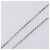 Collana SAINT LAURENT Metallo Argento Verde Auth BA15462 - vista 6