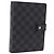 LOUIS VUITTON Damier Graphite Agenda MM Day Planner Cover R20242 LV Auth hk4077