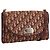Borsa a tracolla Christian Dior Trotter Canvas Rosso Oro Auth ka6024 D'oro