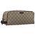 Borsa a mano GUCCI GG Supreme PVC Beige Gold 211125 Auth 197233