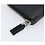 Saffiano PRADA Langbeutel aus Safiano-Leder Schwarz Silber Auth bs36866 - Ansicht 8
