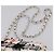 Borsa a tracolla CHANEL Mini Matelasse 20 in tweed Bianco Argento CC Auth 202073SM - vista 14