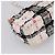Borsa a tracolla CHANEL Mini Matelasse 20 in tweed Bianco Argento CC Auth 202073SM - vista 18