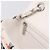 Borsa a tracolla CHANEL Mini Matelasse 20 in tweed Bianco Argento CC Auth 202073SM - vista 22