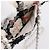 Borsa a tracolla CHANEL Mini Matelasse 20 in tweed Bianco Argento CC Auth 202073SM - vista 24