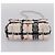 Borsa a tracolla CHANEL Mini Matelasse 20 in tweed Bianco Argento CC Auth 202073SM - vista 5