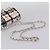 Borsa a tracolla CHANEL Mini Matelasse 20 in tweed Bianco Argento CC Auth 202073SM - vista 7