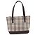 Borsa a mano BURBERRY Nova Check Canvas Beige Silver Auth 202135 Argento - vista 13