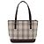 Borsa a mano BURBERRY Nova Check Canvas Beige Silver Auth 202135 Argento - vista 2
