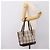 Borsa a mano BURBERRY Nova Check Canvas Beige Silver Auth 202135 Argento - vista 24