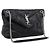 Borsa a tracolla SAINT LAURENT Lulu Puffer con catena in pelle nera e argento Auth ka5996SAM Nero
