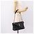 Borsa a tracolla SAINT LAURENT Lulu Puffer con catena in pelle nera e argento Auth ka5996SAM Nero - vista 23