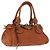Chloé Bolso Chloe Paddington de cuero marrón oro plata auténtico ki6775M Castaño Dorado