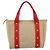 Borsa a mano LOUIS VUITTON Antigua Cabas PM Rosso Beige M40038 LV Auth ka5953 - vista 2