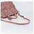 Borsa a mano PRADA in pelle 2way Rosa Argento Auth 197673 - vista 7