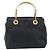 Borsa a mano FENDI Macaroni in pelle nera e oro Auth 199827 Nero D'oro - vista 13